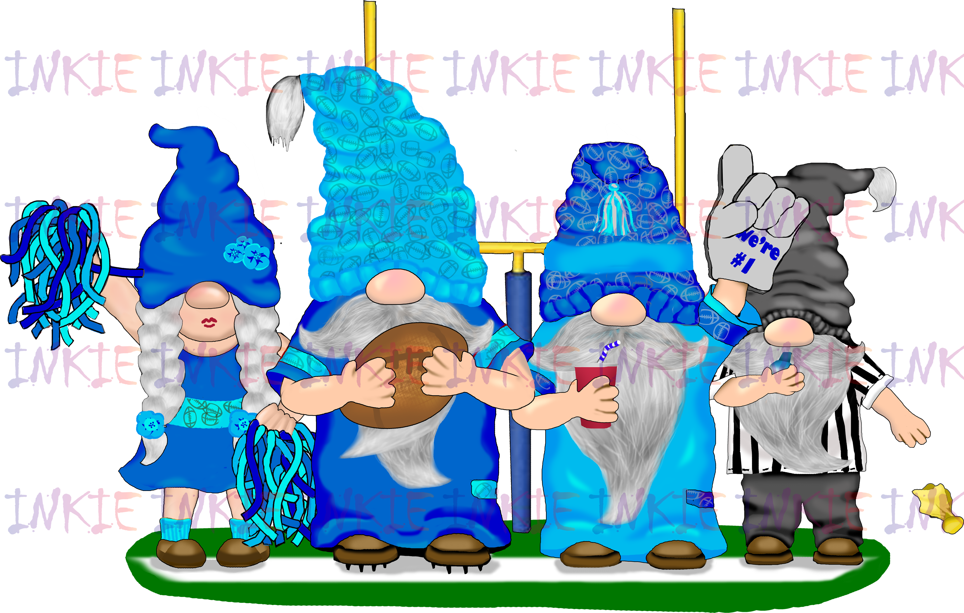 Football Gnomes with AFC Colors